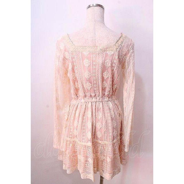 LIZLISA ワンピース ピンク×白 LIZ LISA / トロピカルジュース柄ワンピース 0 ピンク Y-25-08-26-055