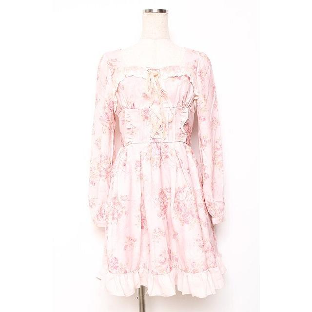 LIZ LISA / ブーケ花柄ワンピース 0 ピンク Y-25-12-08-023-LO-OP-SZ