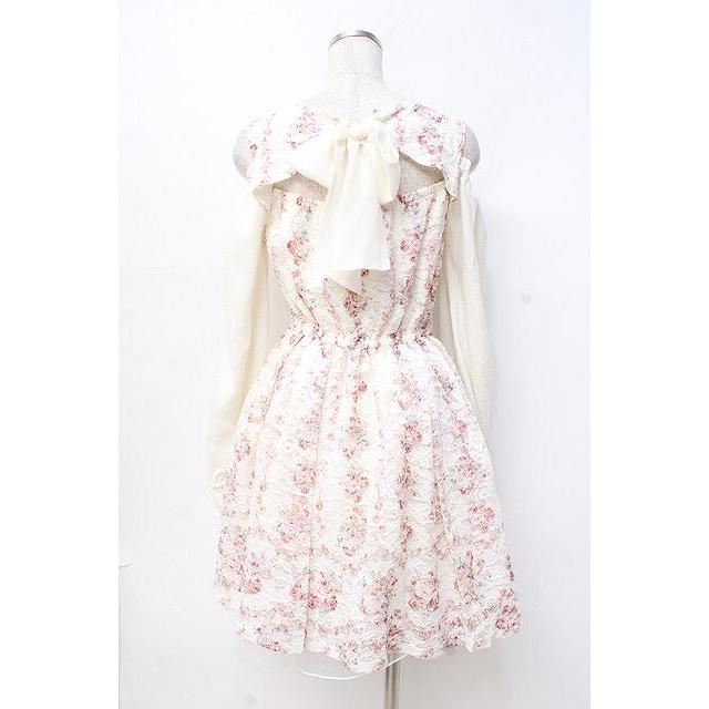 激レアLIZLISA リボンワンピース　フリル　ホルターネックワンピ　総レース 激レアLIZLISA リボンワンピース フリル ホルターネックワンピ 総