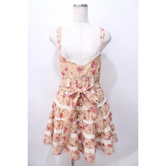 ‼️激レア‼️新品‼️LIZ LISA 花柄　キャミソールワンピース LIZLISA 花柄 キャミ ワンピース ワンピ リボン レース 可愛い