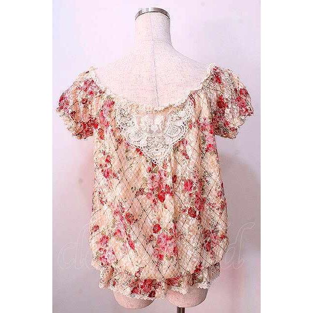 LIZ LISA トップス　チュニック　ピンク　花柄　レース　リズリサ LIZ LISA トップス チュニック ピンク 花柄 レース リズリサ