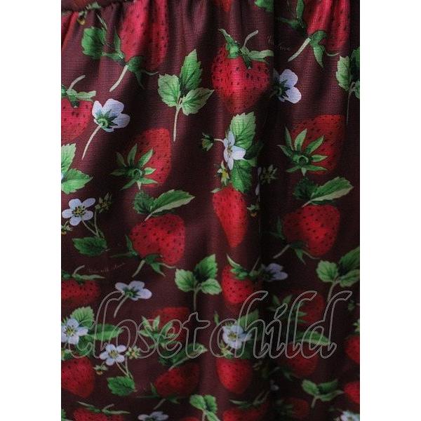 Perla nell' ostrica / いちごプリントキャンディボタンワンピース