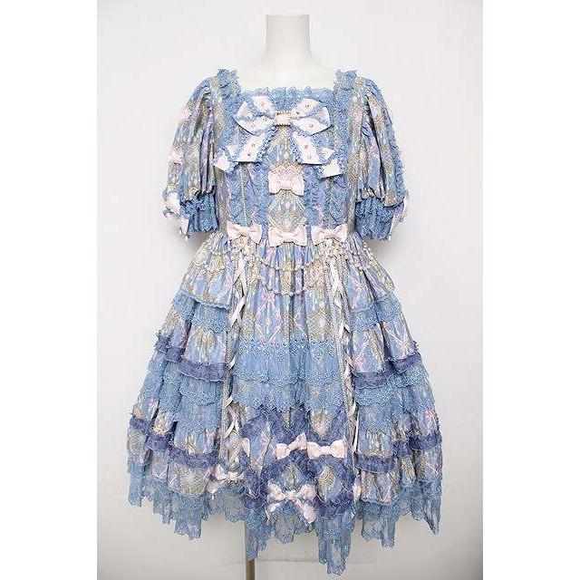 Angelic Pretty 水色 ロリータドレス Angelic Pretty / Romantic Jewelry Dress ブルー Y-25-12-08-139-AP