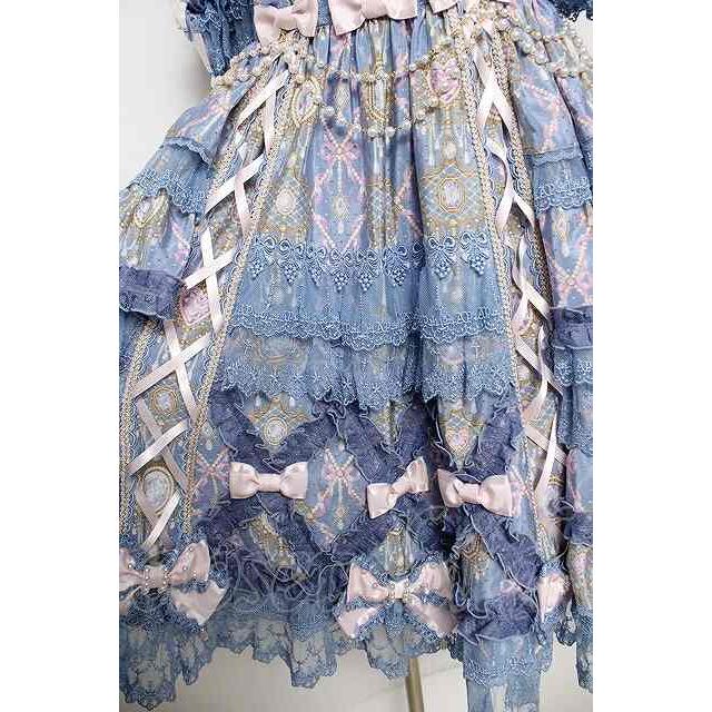 Angelic Pretty / Romantic Jewelry Dress ブルー Y-26-04-24-086-AP