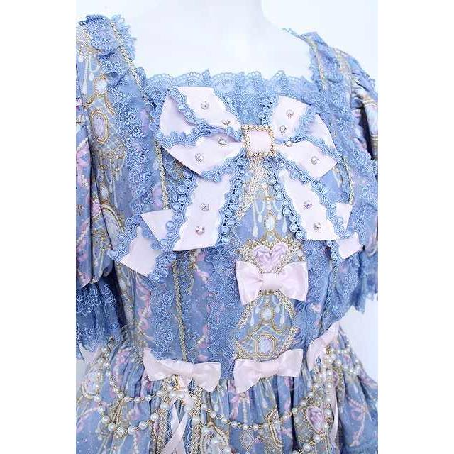 Angelic Pretty / Romantic Jewelry Dress ブルー Y-26-06-22-250-AP