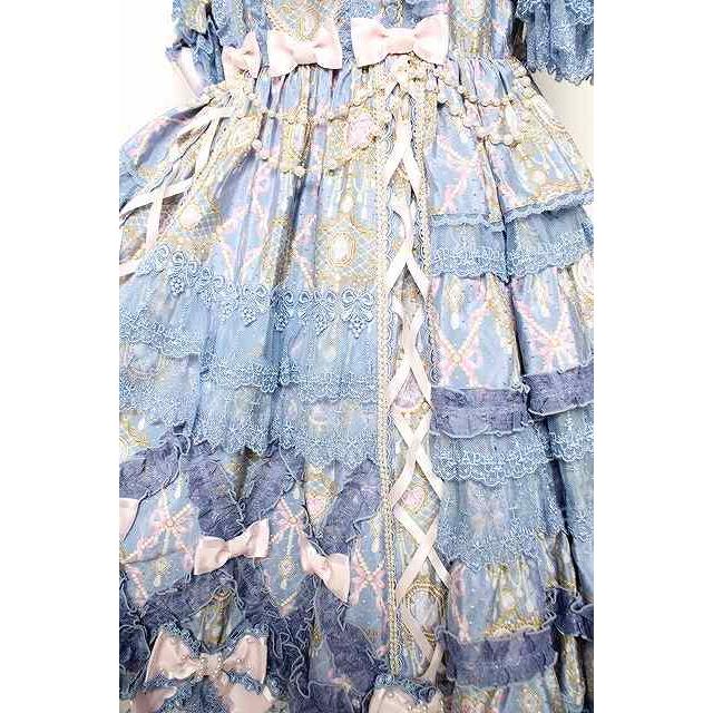 Angelic Pretty 水色 ロリータドレス Angelic Pretty / Romantic Jewelry Dress ブルー Y-25-12-08-139-AP