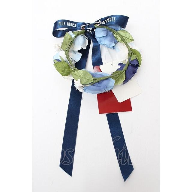 美品♥♥ローズリースコサージュブルーPINKHOUSEピンクハウス PINK HOUSE / ローズリースコサージュ ブルー Y-25-10-05-008-LO-ZA-SZ