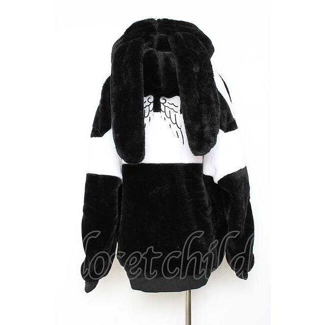 LISTEN FLAVOR / うさ耳天使のファーブルゾン 白黒 Y-25-11-15-115-PU