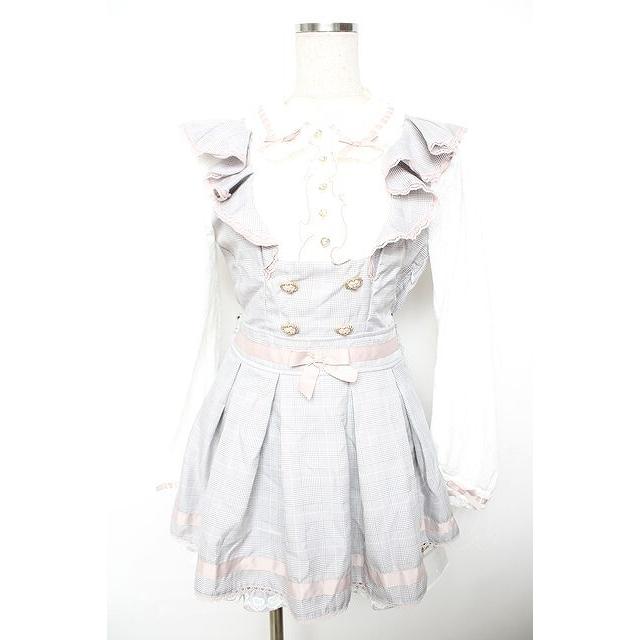 LIZ LISA / ダブルハートラッフルセットアップ 0 グレー Y-25-11-22