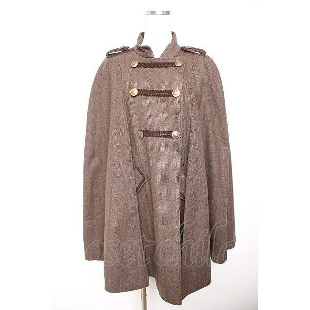 axes femme / ナポレオンマント風コート ブラウン Y-26-01-22-140-AX