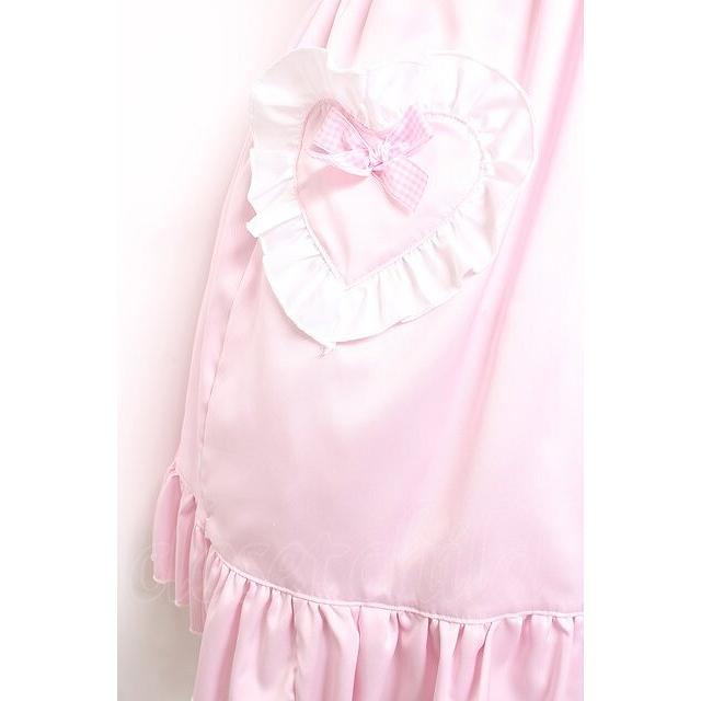 Nile Perch / ハートエプロンジャンパースカート ピンク Y-26-01-24