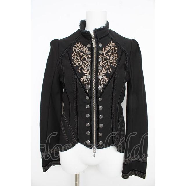 OZZ ANGELO / ナポレオン風刺繍ジャケット 黒×金 Y-26-02-09-112-OO-JA