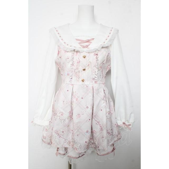 LIZ LISA / Sewing Bear柄セットアップ 0 ピンク Y-26-02-05-064-LO-OP