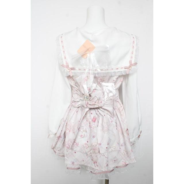 LIZ LISA / Sewing Bear柄セットアップ 0 ピンク Y-26-02-05-064-LO-OP