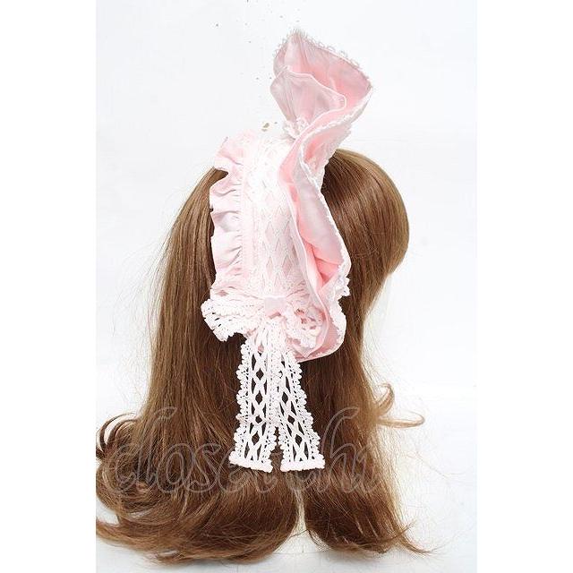 Angelic Pretty / トーションレースブリム付カチューシャ ピンク Y-26