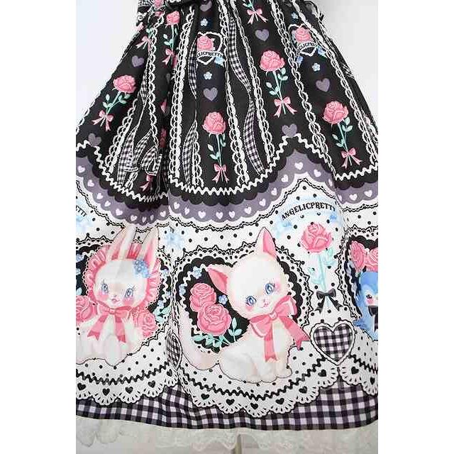 Angelic Pretty / Be My Valentineジャンパースカート 黒 Y-26-05-05