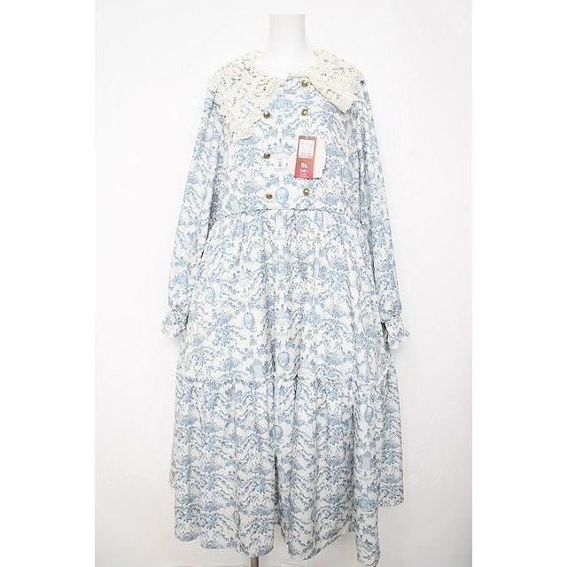 m petit by misako / AOKトワルドジュイワンピース 5L 淡薄橙 Y-26-03