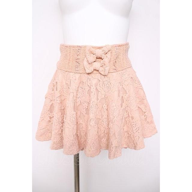 LIZ LISA パステルピンク.レーススカパン LIZ LISA / バラ起毛レーススカパン 0 ピンク Y-26-03-24-114-LO-PA-SZ