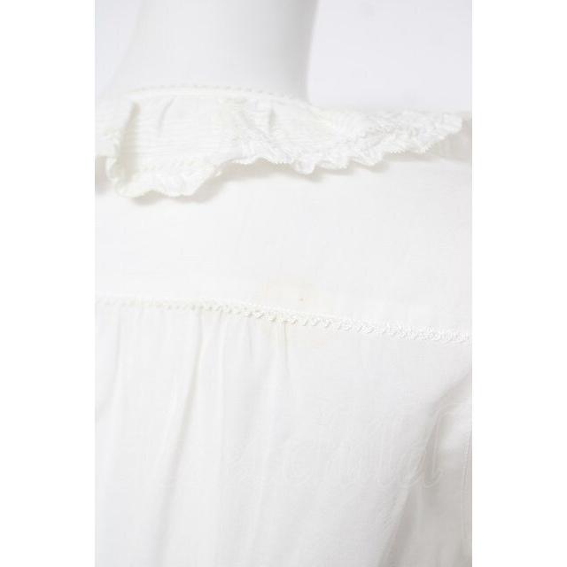 美品　PINKHOUSE ピンクハウス　ノースリーブローンチュニック PINK HOUSE / ローンフリルノースリーブチュニック 白 Y-26-05-01-098
