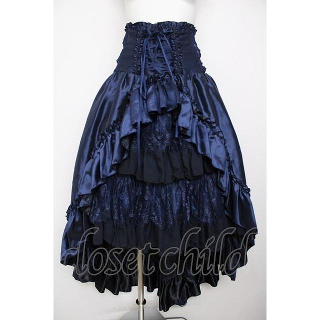 ATELIER PIERROT / Fairy Lace Corset Skirt 3 ネイビー Y-26-08-07