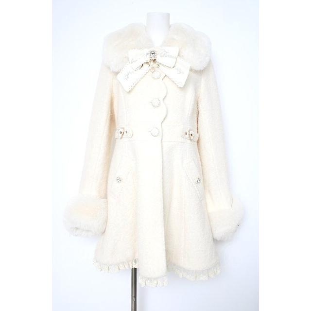 美品 LIZLISA サイドハートバックルAラインコート 白 タグ付き LIZ LISA / サイドハートバックルAラインコート 0 アイボリー Y-26-09
