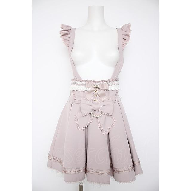 LIZLISA ラッフルサスペンダー付きスカート ピンク LIZ LISA / ラッフルサスペンダー付スカート 0 ピンク Y-26-09-16-129