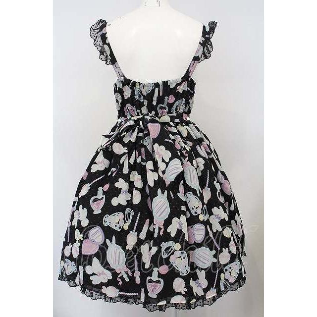 Angelic Pretty / Fluffy Puff Bunnyジャンパースカート クロ O-24-01  