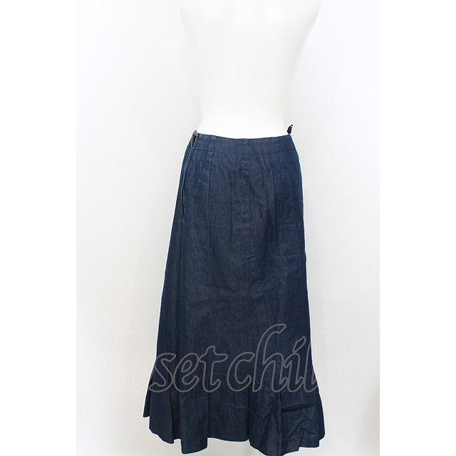 Jane Marple Dans Le Salon / ロングプリーツデニムスカート M