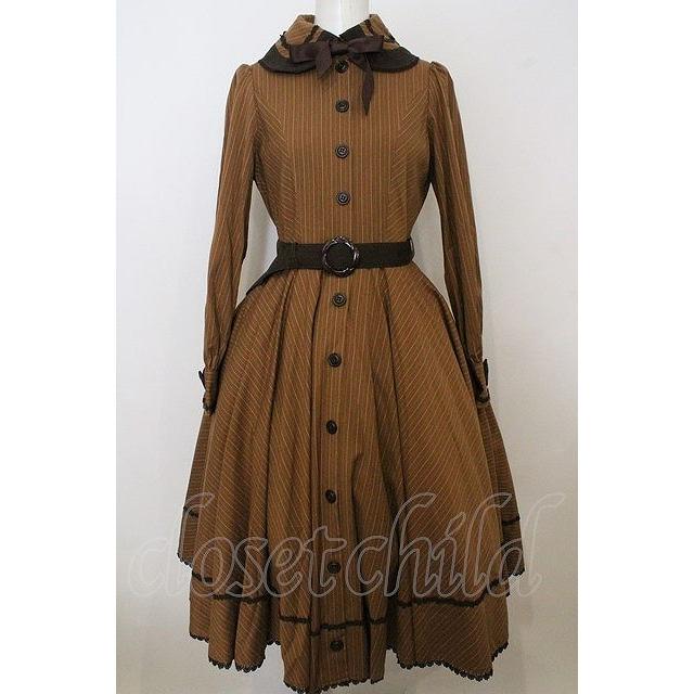 Innocent World / ストライプサーキュラーフレアーワンピース M  