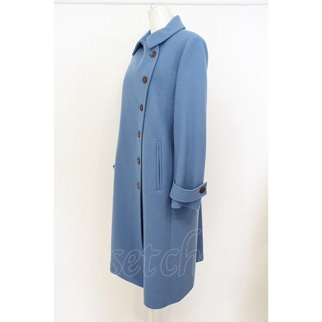 Jane Marple / ソフトメルトンのライディングコート M ブルー O-24-01