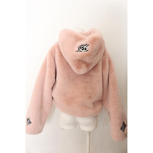 KRY CLOTHING / 「ANMA」ショート丈ダッフルコート ピンク O-24-06-19