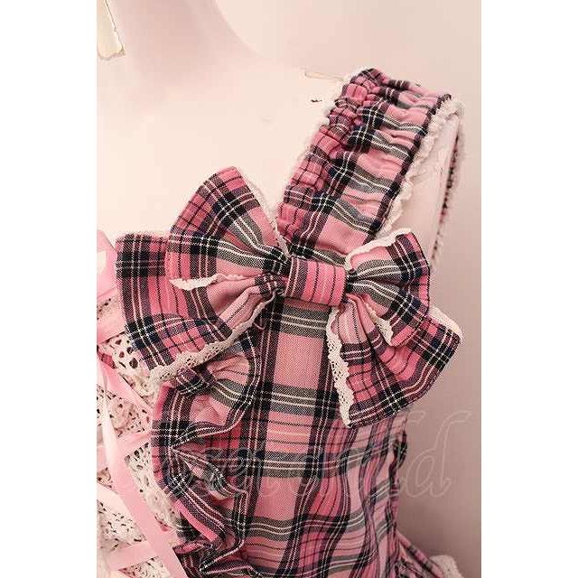Angelic Pretty / タータンチェック 肩リボンジャンパースカート Angelic Pretty / タータンチェック 肩リボンジャンパースカート