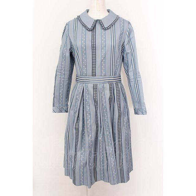 Jane Marple / Ribbon jacquard stripeのドミトリードレス M