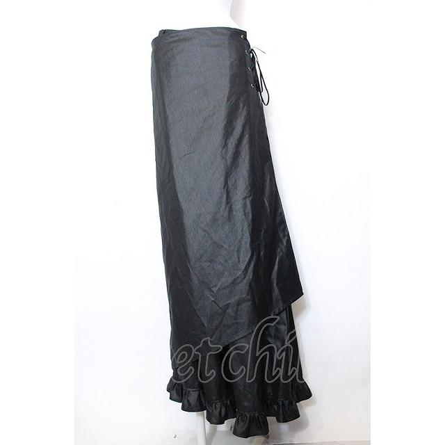 ALICE and the PIRATES / 闇夜の遊戯ワイドパンツ ブラック O-24-12-30  