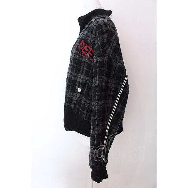 【正規品】完売品 希少 MILKBOY RIOT ZIP コート チェック ボア SALE】MILKBOY / チェック柄ブルゾン ブラック O-25-02-22-047-MB-JA