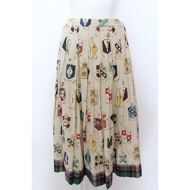 Jane Marple / Flower crestsとタータンチェックタックスカート M