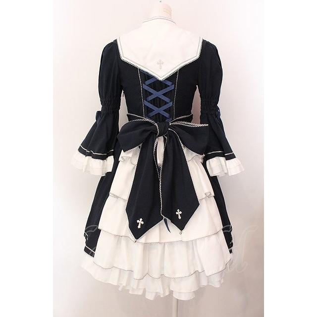 metamorphose / 乙女の祈りシスターワンピースセット ネイビー×シロ O