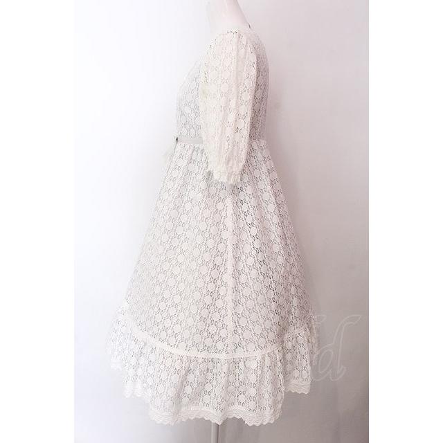 メロディードレス SALE】Melody BasKet / Pure Laceドレス M シロ×ブルーグレー O-25-02