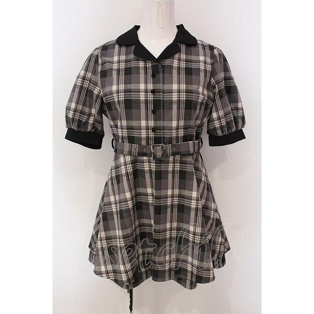 evelyn / チェックロンパース グレー系 O-25-04-21-002-LO-OP-IG-ZT239