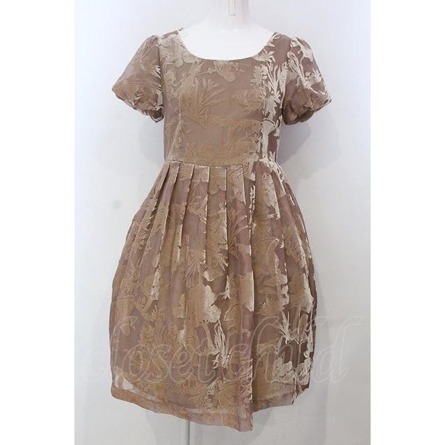SALE】Jane Marple / ベルベットオパールアリスワンピース M ベージュ