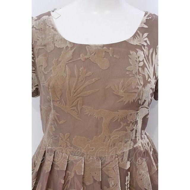SALE】Jane Marple / ベルベットオパールアリスワンピース M ベージュ