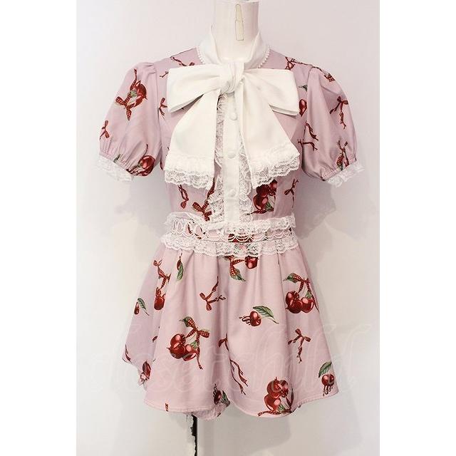 Ank Rouge ハートドット×千鳥 セットアップ ピンク Ank Rouge / メルトチェリープリンセスSetup セットアップ M ピンク O