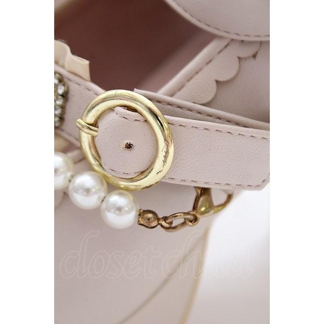 LIZ LISA / ビジューパールクロスストラップパンプス 1 ピンク T-25-07