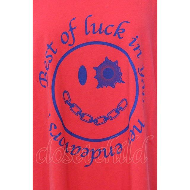 Candy Stripper / GET SHOT SMILE BIG TEE Tシャツ レッド O-25-08-08