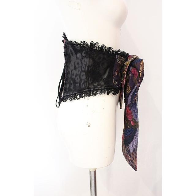 qutie frash キューティーフラッシュ 花魁帯 ブラック ※帯別物 Qutie Frash / 花魁帯コルセット ブラック×パープル O-25-08-09-010-QU