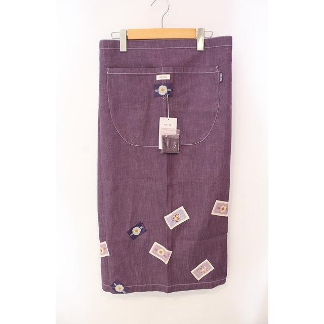 ピンクハウス　エプロン　確認用です PINK HOUSE / ワッペン使いエプロン パープル O-25-08-13-003-LO-SK-OW