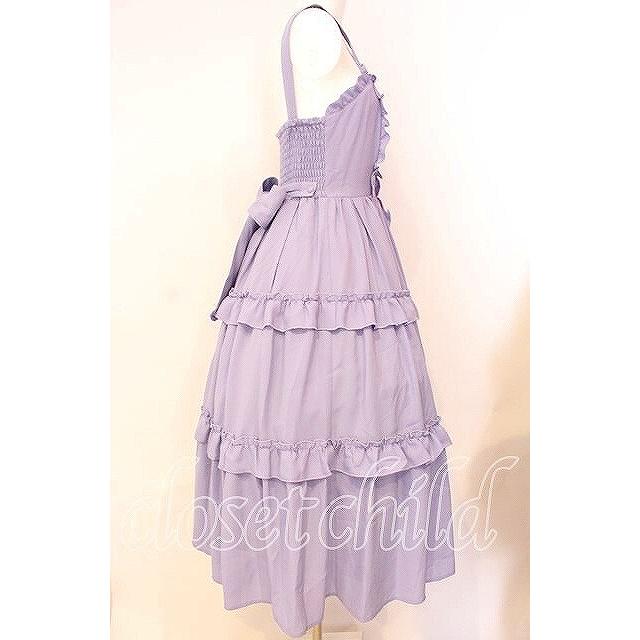 axes femme kawaii フリル パーカー グレー パープル M ハーフジップフリルパーカー[品番：IGAW0004561]｜axes femme