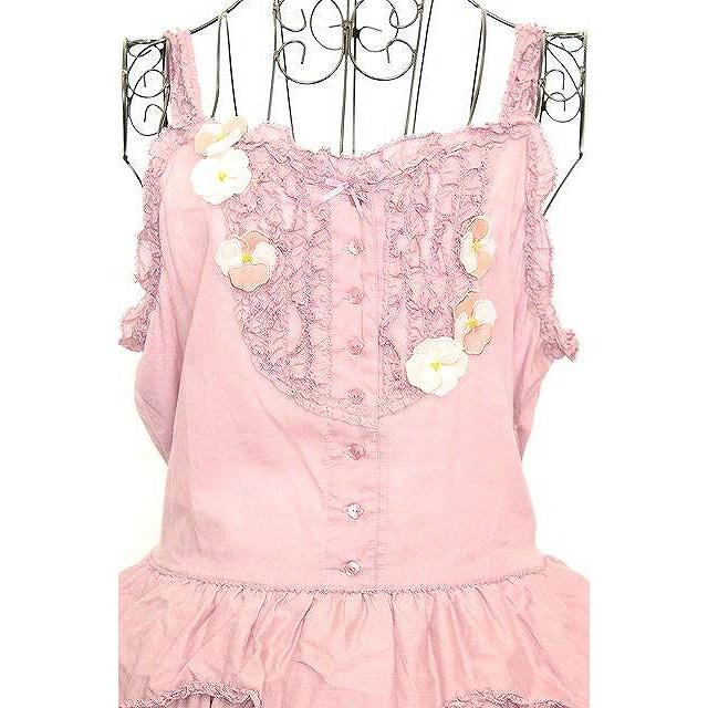 ピンクハウス パンジーレース使いローンキャミソールワンピース パンジーレース使いローンキャミソールワンピース｜ピンクハウス