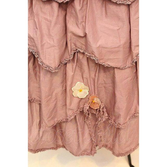 ピンクハウス パンジーレース使いローンキャミソールワンピース