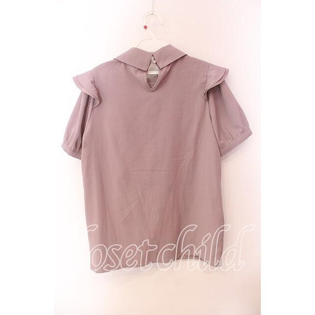 SALE】Rojita / 飾りリボン付5分袖ブラウス F ピンク O-25-09-20-050